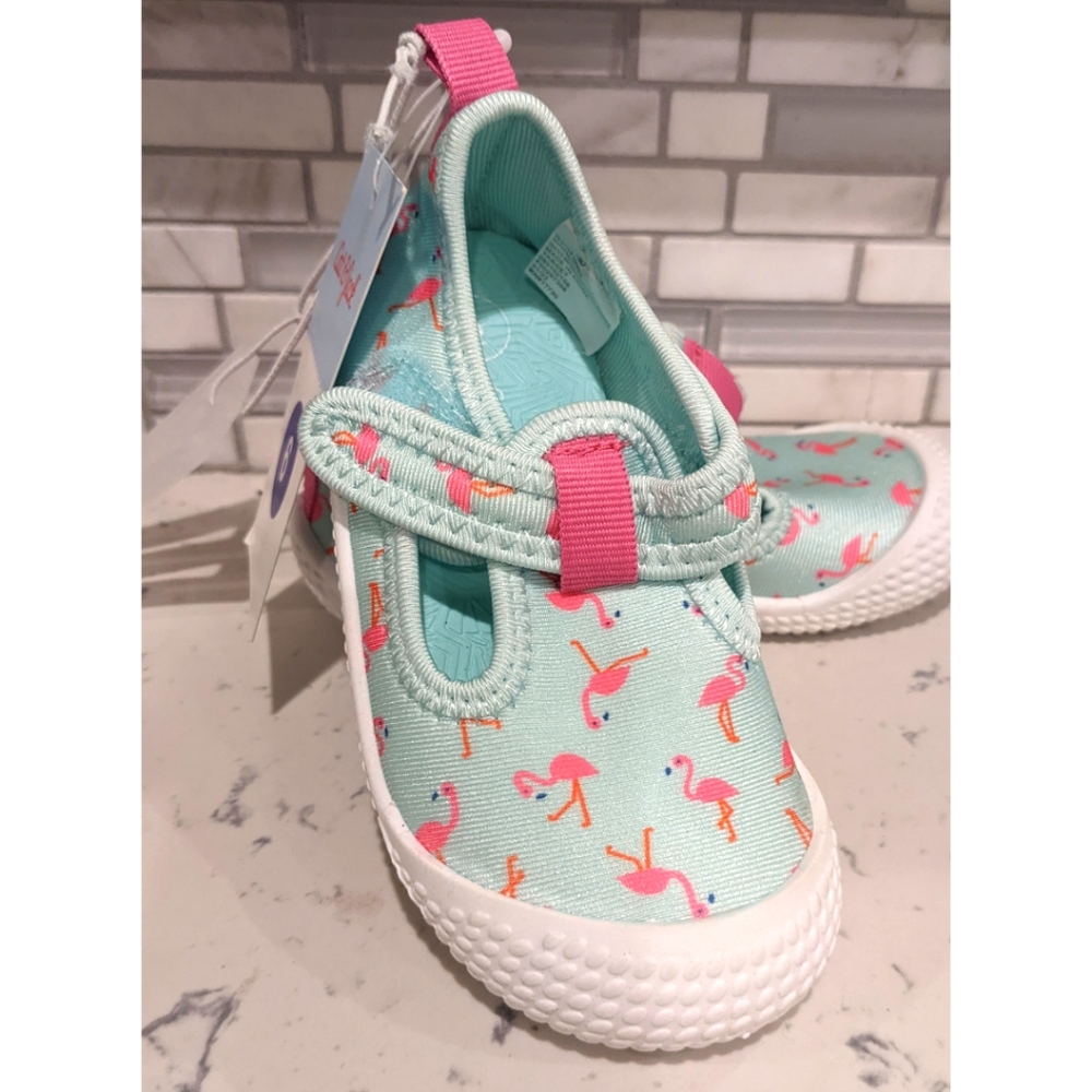 NWT Cat & Jack Flamingo Water Shoes in Mint